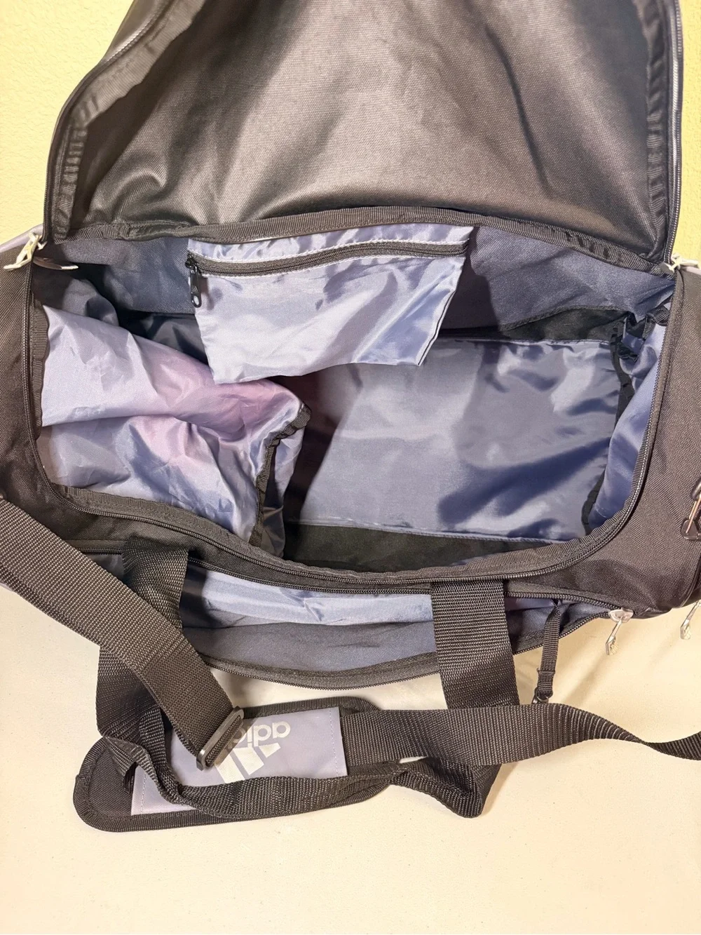 Adidas Black and Gray Men’s Duffel Bag